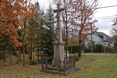 Kř&iacute;ž u mostu bl&iacute;zko b&yacute;val&eacute;ho hostince Tepl&aacute;